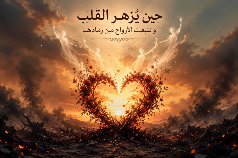 حين يُزهر القلب و تنبعث الأرواح من رمادها
