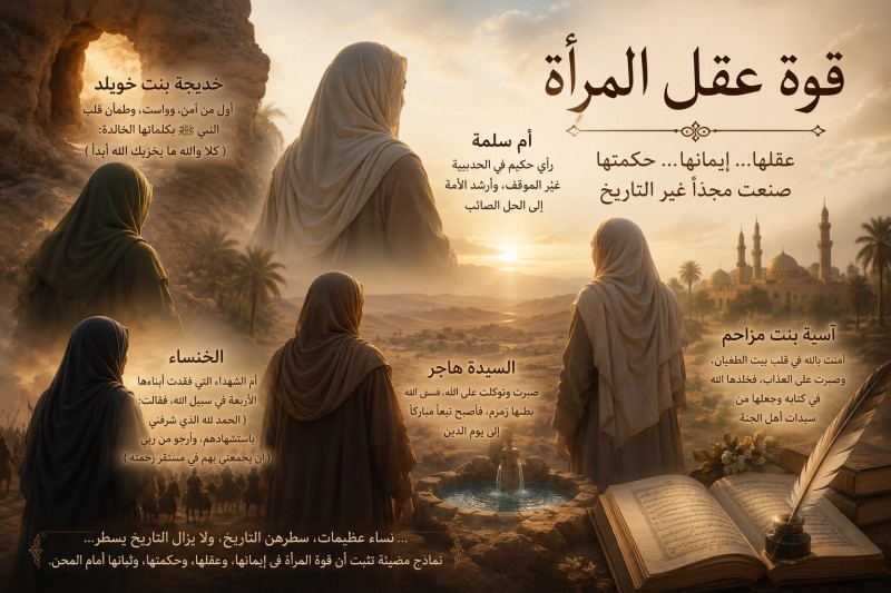 قوة المرأة في الإسلام بعقلها وحكمتها