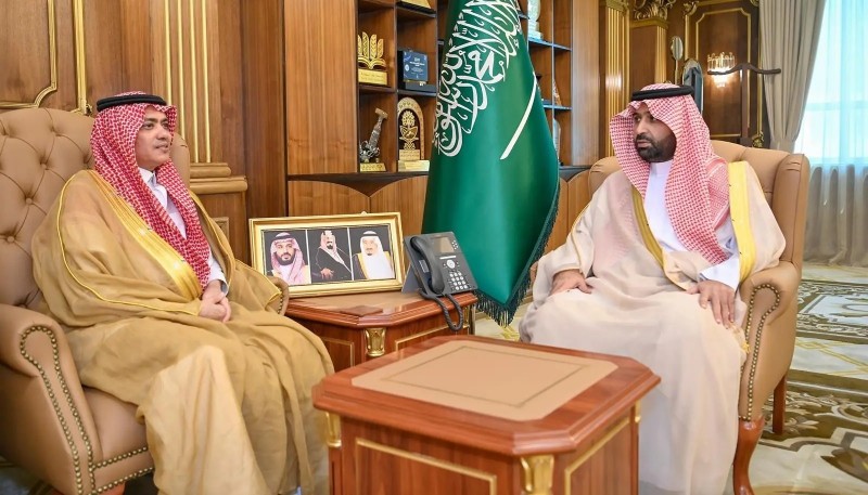أمير جازان يستقبل رئيس النيابة العامة المكلف