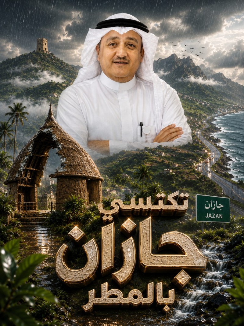 جازان ترتدي ثوبها الأخضر مع هطول الأمطار