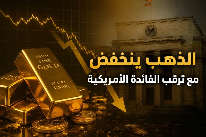 الذهب ينخفض مع ترقب الفائدة الأمريكية