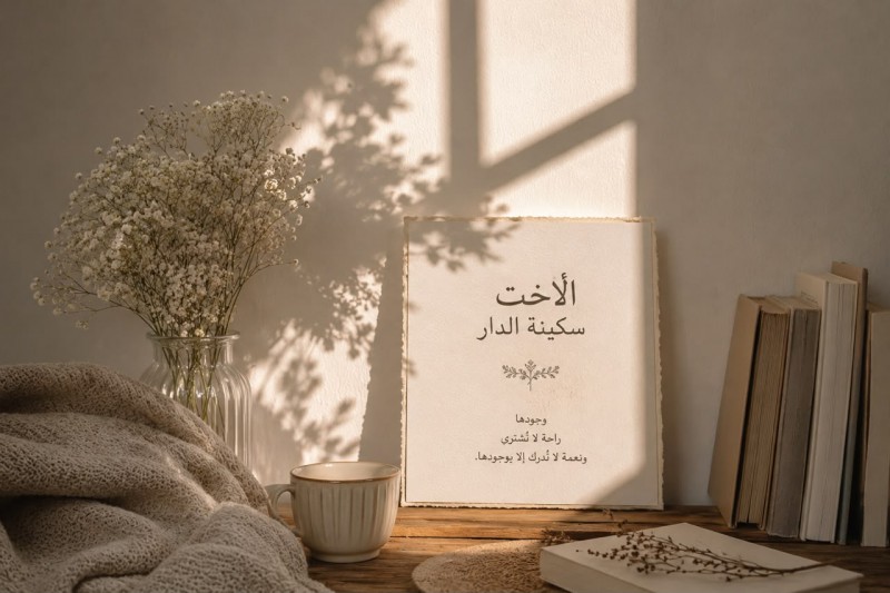 الأخت… سكينةُ الدار