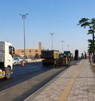 أمانة عسير ترتقي بجودة الطرق وتحسن المشهد الحضري