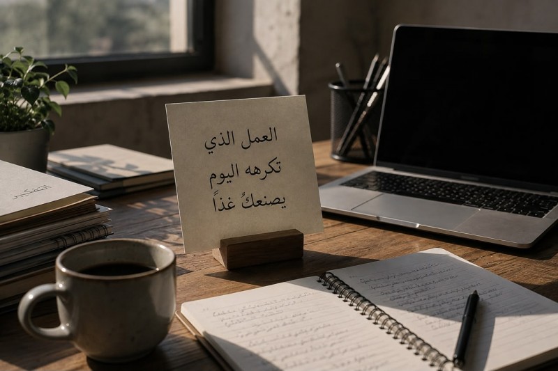 معلّمك الأفضل هو العمل الذي تكرهه