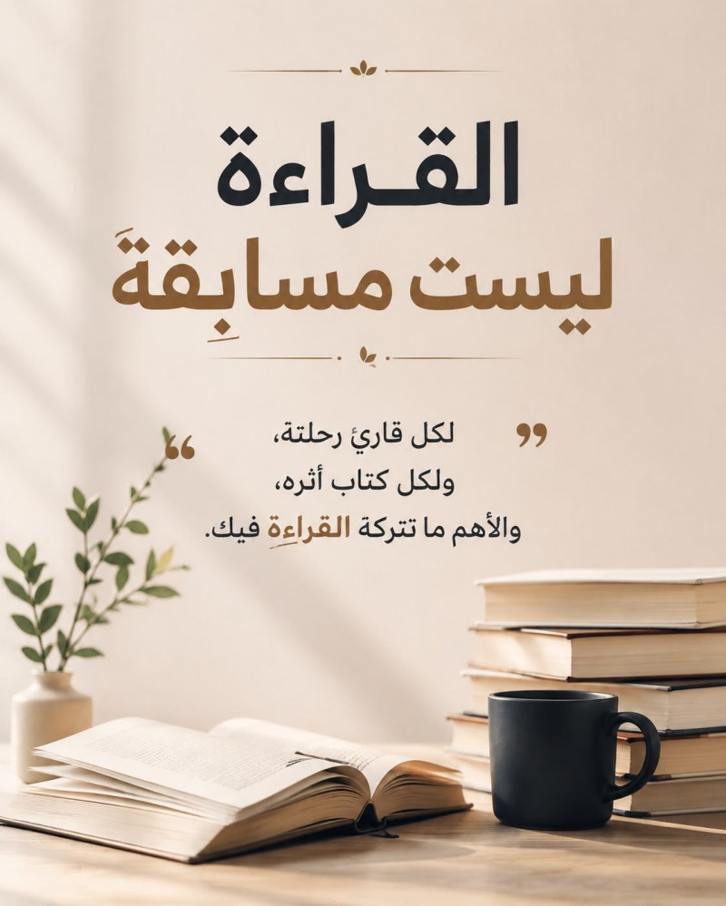 القراءة ليست مسابقة