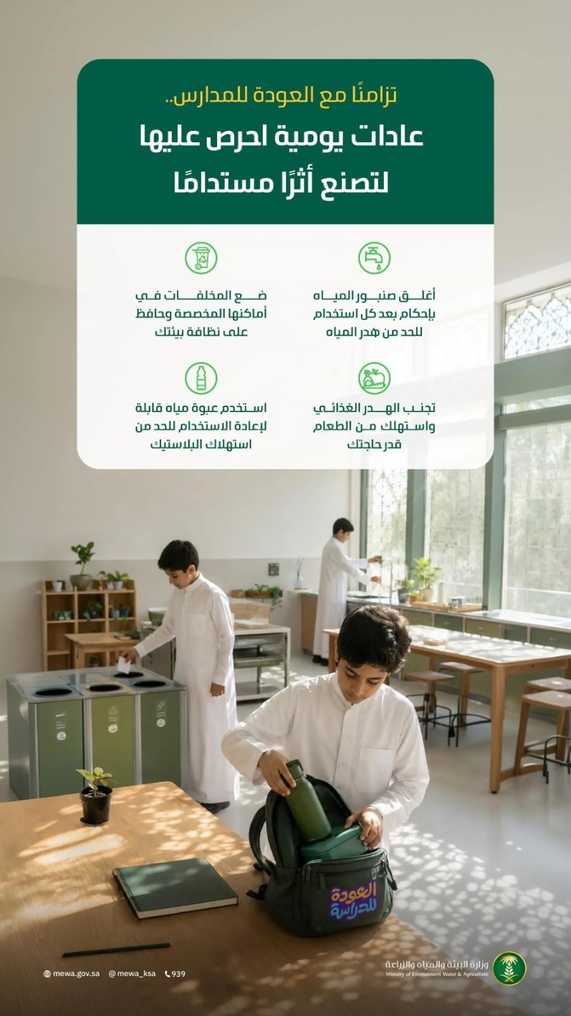 البيئة تعزز الوعي بحماية الموارد