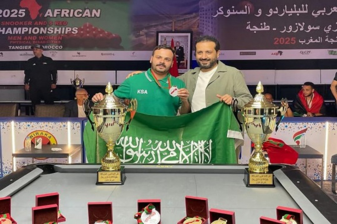 الأخضر يحقق 6 ميداليات في ختام مشاركته ببطولة كأس الاتحاد العربي للبلياردو والسنوكر