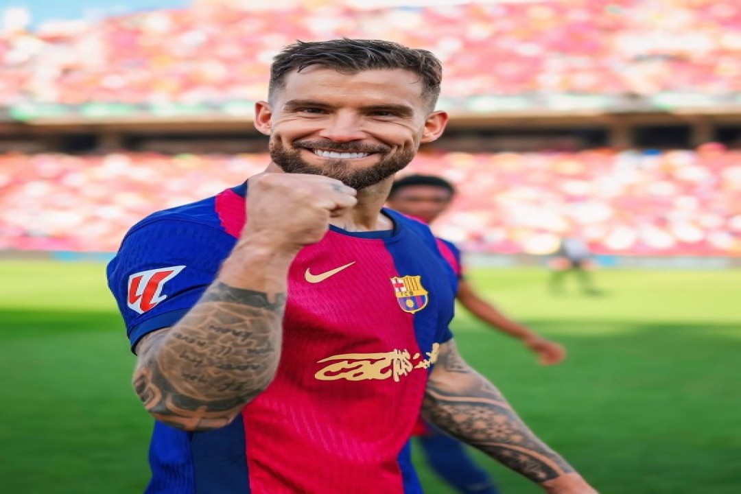 لاعب البرشا إينيغو مارتينيز يقترب إرتداء شعار النصر