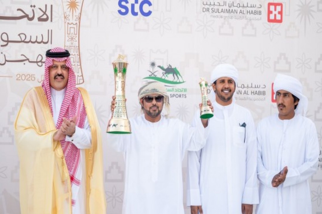 أمير منطقة حائل يرعى الحفل الختامي لكأس الاتحاد السعودي للهجن 2025