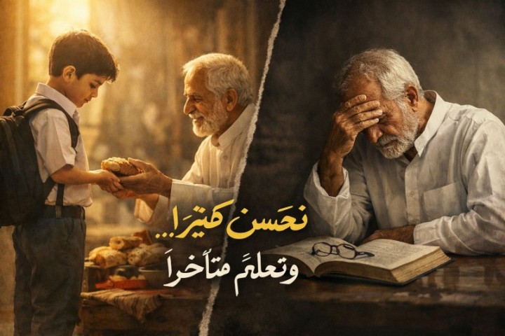 نُحسن كثيرًا… ونتعلّم متأخرًا