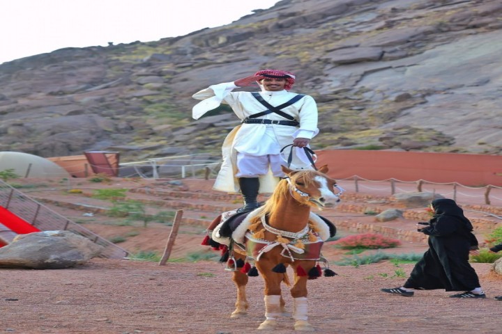 فعالية الخيول بمنتزه الأدهم تستقطب حضورًا واسعًا في حائل