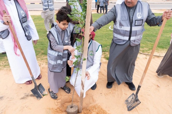 أمانة الجوف تدشّن موسم التشجير بزراعة 200 ألف شجرة