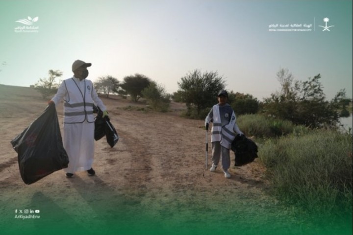 الهيئة الملكية بالرياض تنفذ حملة تنظيف وادي السلي