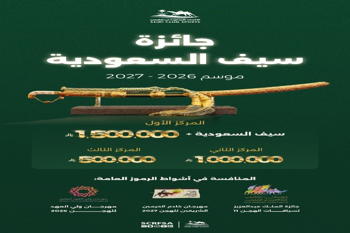 اتحاد الهجن يعلن شروط وآلية المشاركة في جائزة سيف السعودية