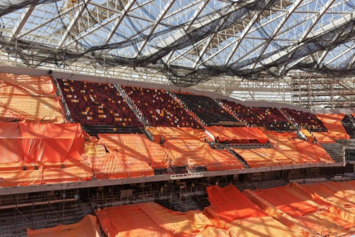 اكتمال 81% من مشروع ملعب أرامكو في الخبر تمهيداً لافتتاحه نهاية العام