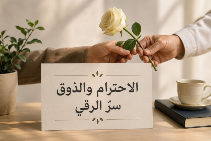 الاحترام والذوق سرّ الرقي