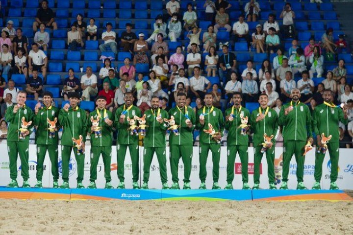 أخضر الشاطئية يحقق برونزية دورة سانيا الآسيوية لكرة القدم