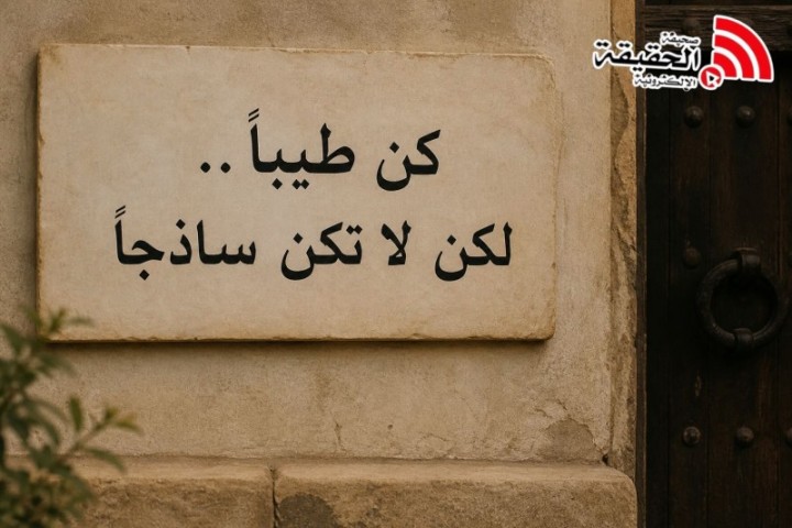 كن طيبًا… لكن لا تكن ساذجًا