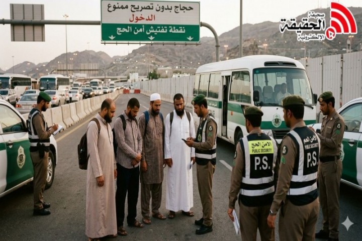أمن الحج يضبط 5 مقيمين حاولوا دخول مكة بلا تصريح