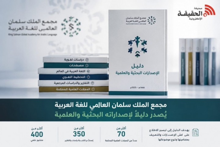 مجمع الملك سلمان العالمي للغة العربية يُثري المحتوى العلمي بأكثر من 400 إصدار
