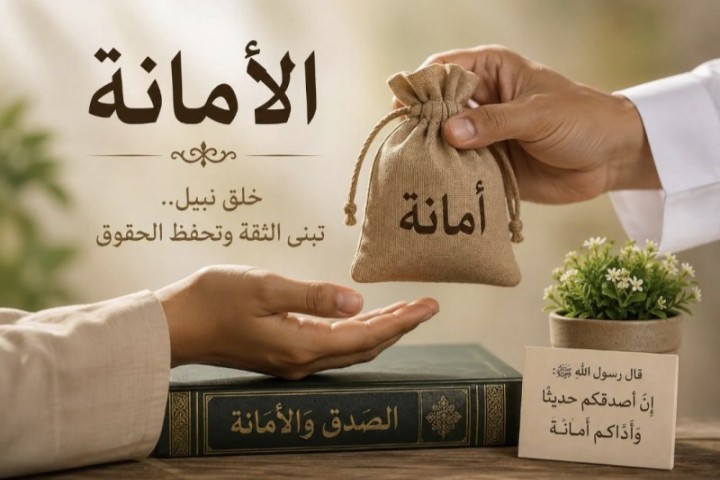 الأمانة قيمة  و مفتاح للخيرات