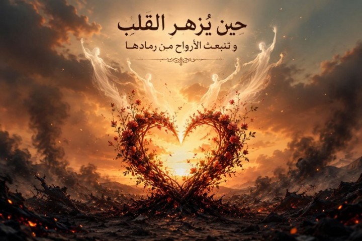 حين يُزهر القلب و تنبعث الأرواح من رمادها