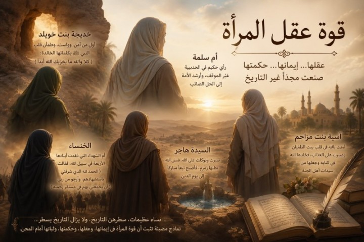 قوة المرأة في الإسلام بعقلها وحكمتها