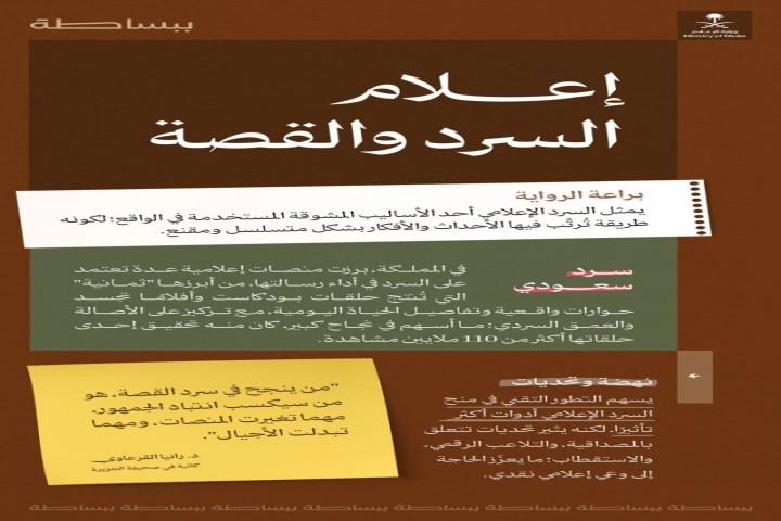 وزارة الإعلام تُبرز قوة السرد الإعلامي في صناعة التأثير وتعزيز الرسائل الإعلامية